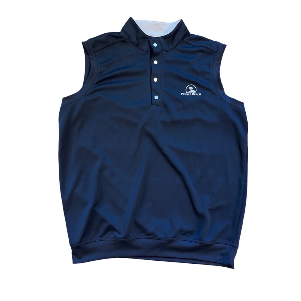 Pebble Beach Dry Luxe Performance Snap Front Vest Size Large